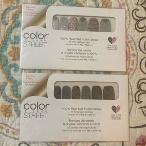 2 packages of Color street nail Polish strips.  Magic Potion & Pinball queen